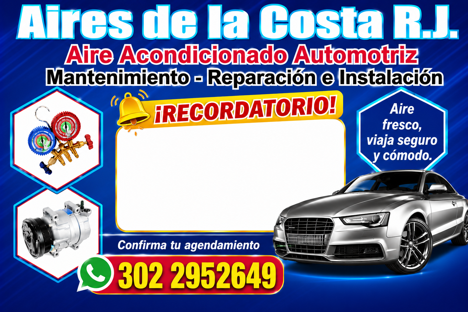 Tarjeta Aires de la Costa R.J.
